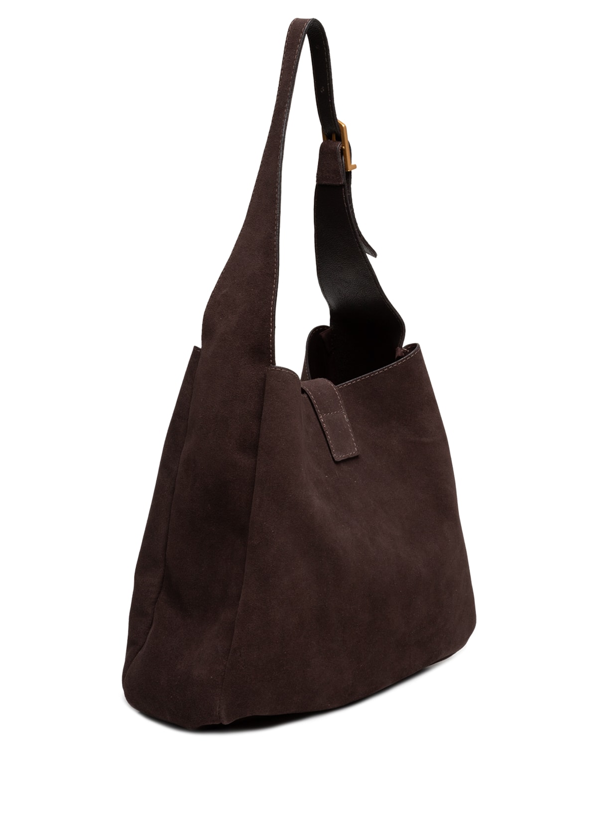 Bolsa Feminina Hobo Couro Acamurçado Marrom Arezzo