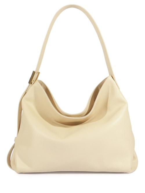 Bolsa Feminina Hobo Couro - Bege