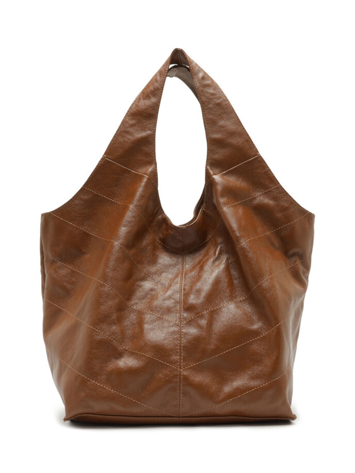 Bolsa Feminina Hobo Couro Grande Barbicacho Marrom Arezzo