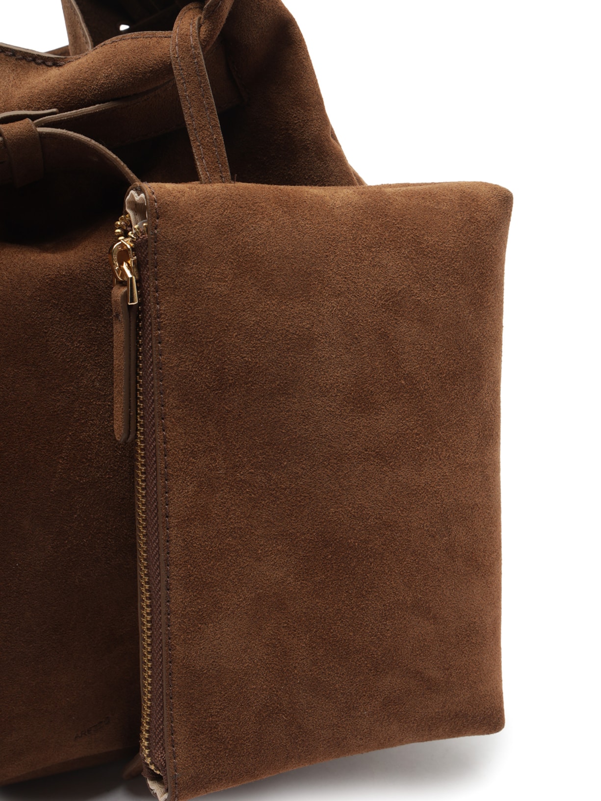 Bolsa Feminina Hobo Couro Grande Fivela Marrom Arezzo