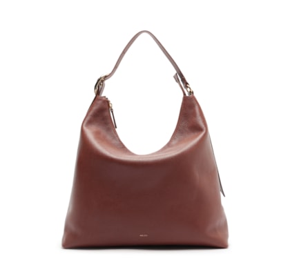 Bolsa Feminina Hobo Couro Grande - Marrom