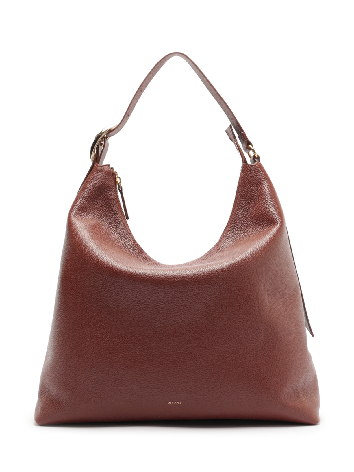 Bolsa Feminina Hobo Couro Grande - Marrom