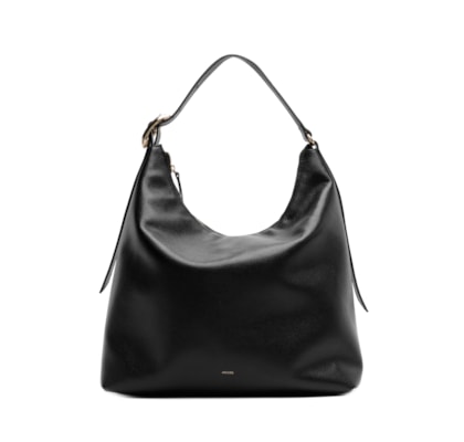 Bolsa Feminina Hobo Couro Grande - Preto