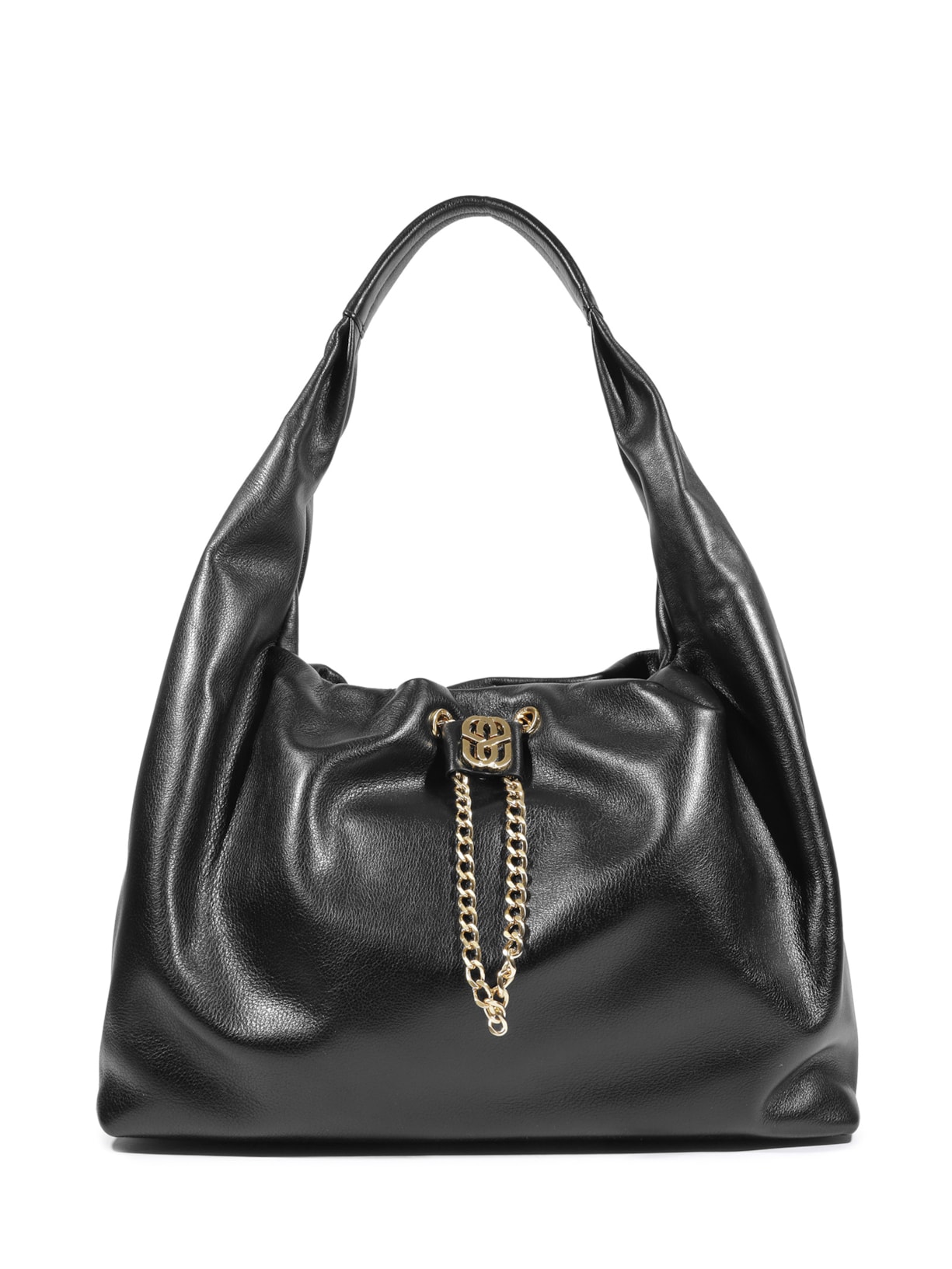 Bolsa Feminina Hobo Couro Grande Preto Schutz