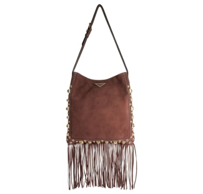 Bolsa Feminina Hobo Couro - Marrom