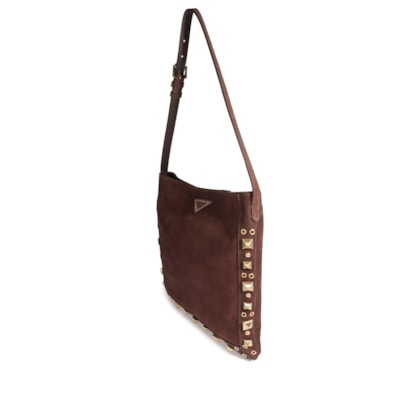Bolsa Feminina Hobo Couro - Marrom