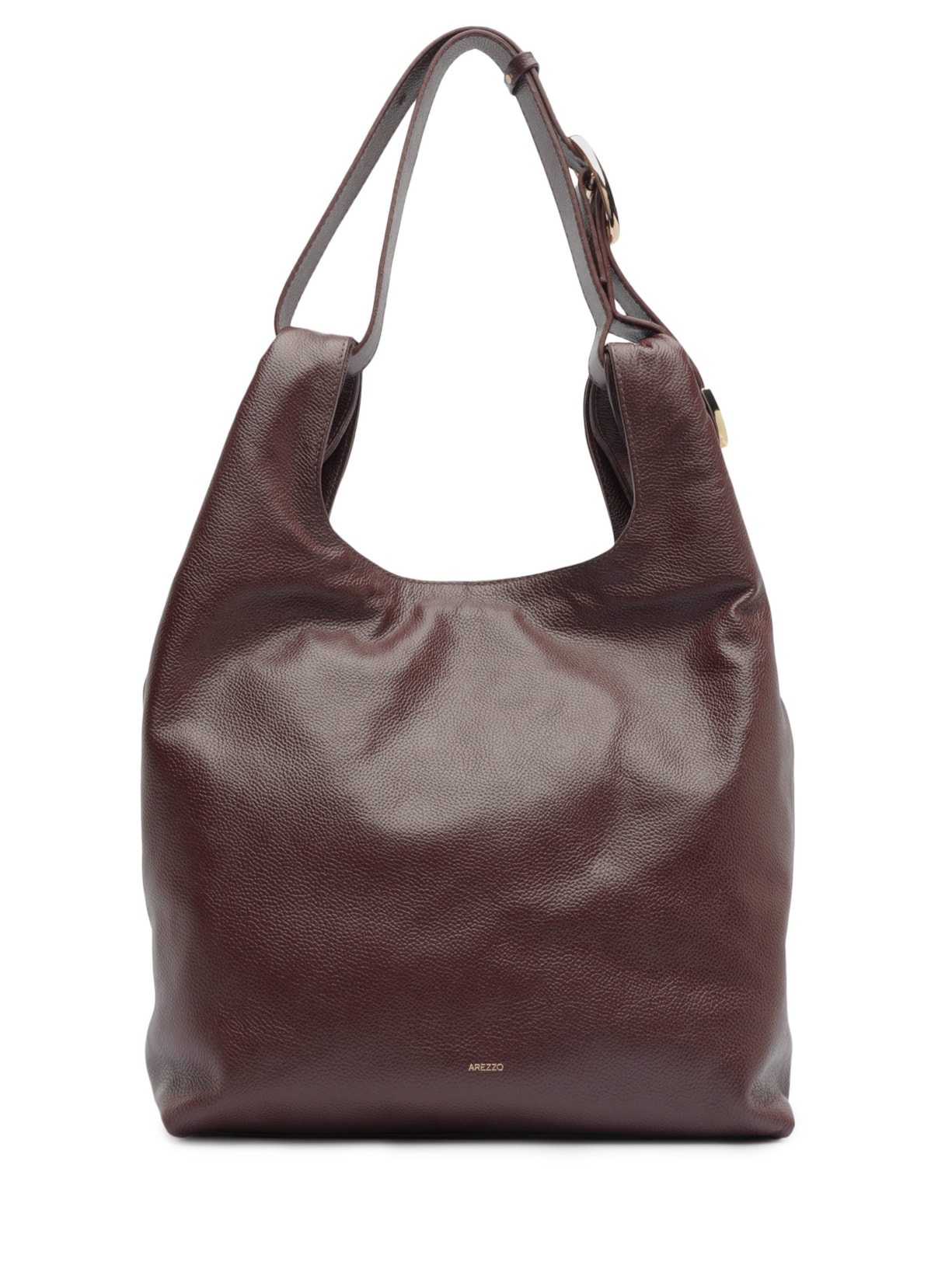 Bolsa Feminina Hobo Couro Média Marrom Arezzo