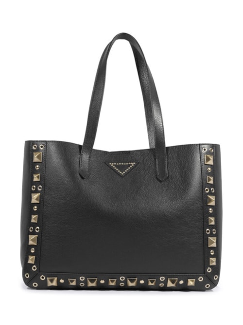 Bolsa Feminina Hobo Couro - Preto