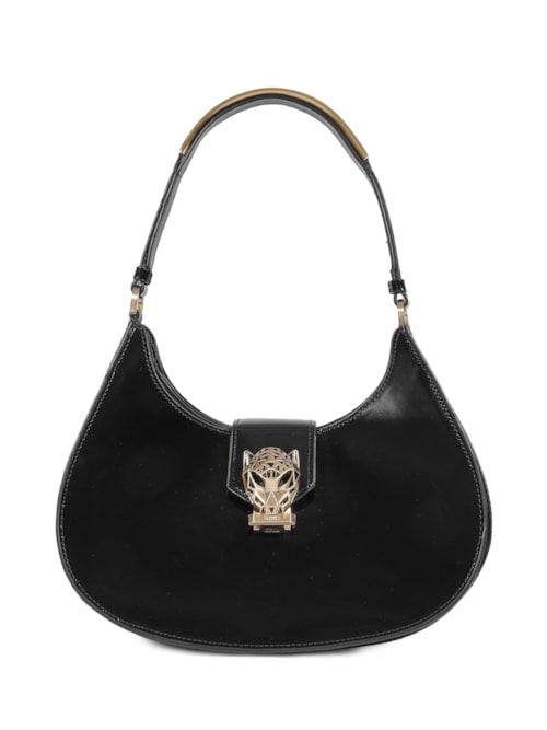 Bolsa Feminina Hobo Couro - Preto