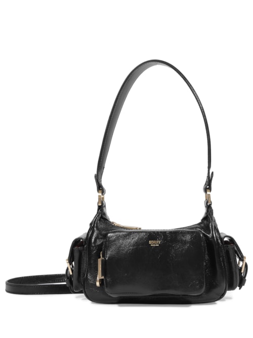 Bolsa Feminina Hobo Eddie Média Couro - Preto