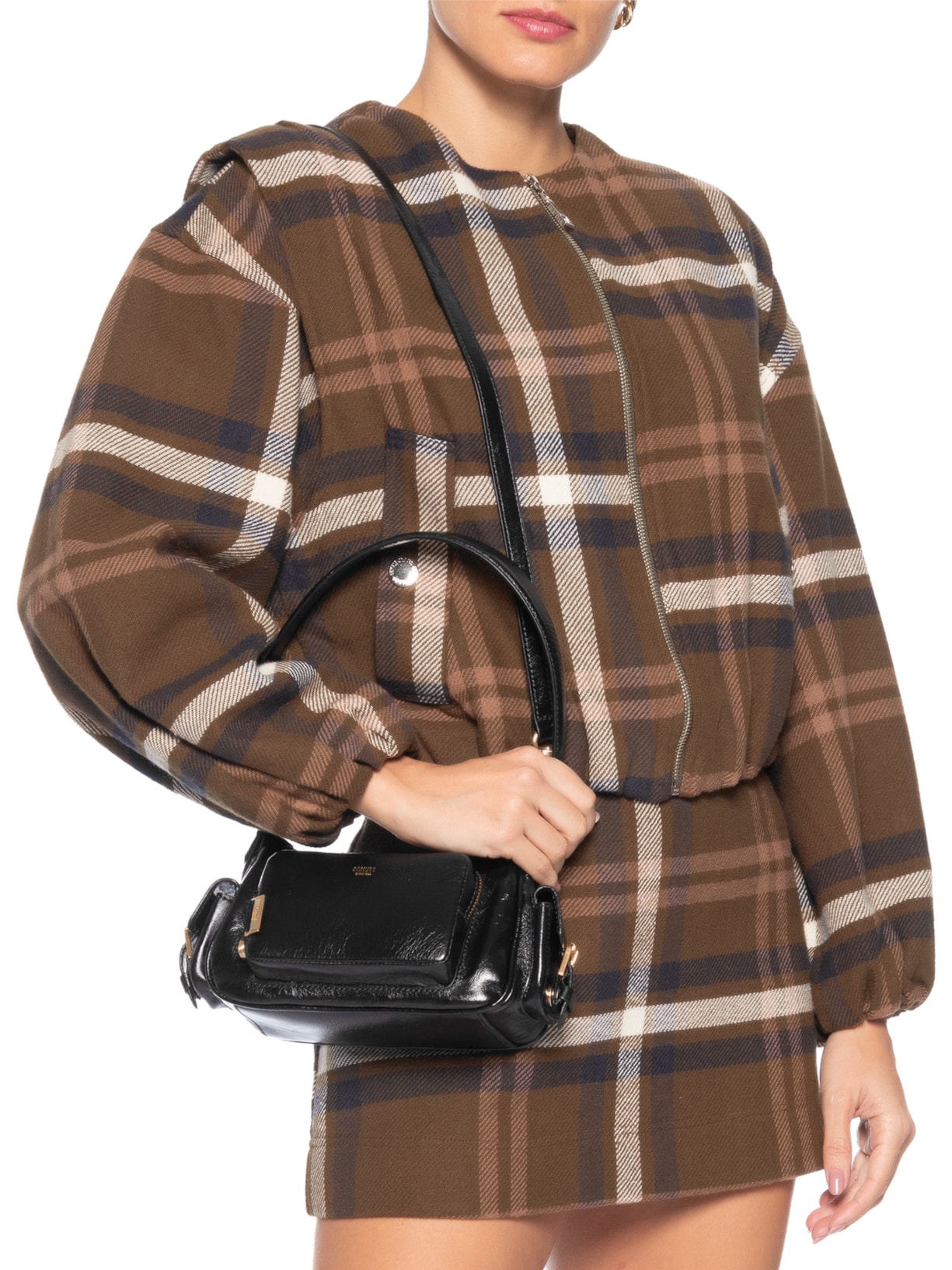 Bolsa Feminina Hobo Eddie Média Couro Preto Schutz