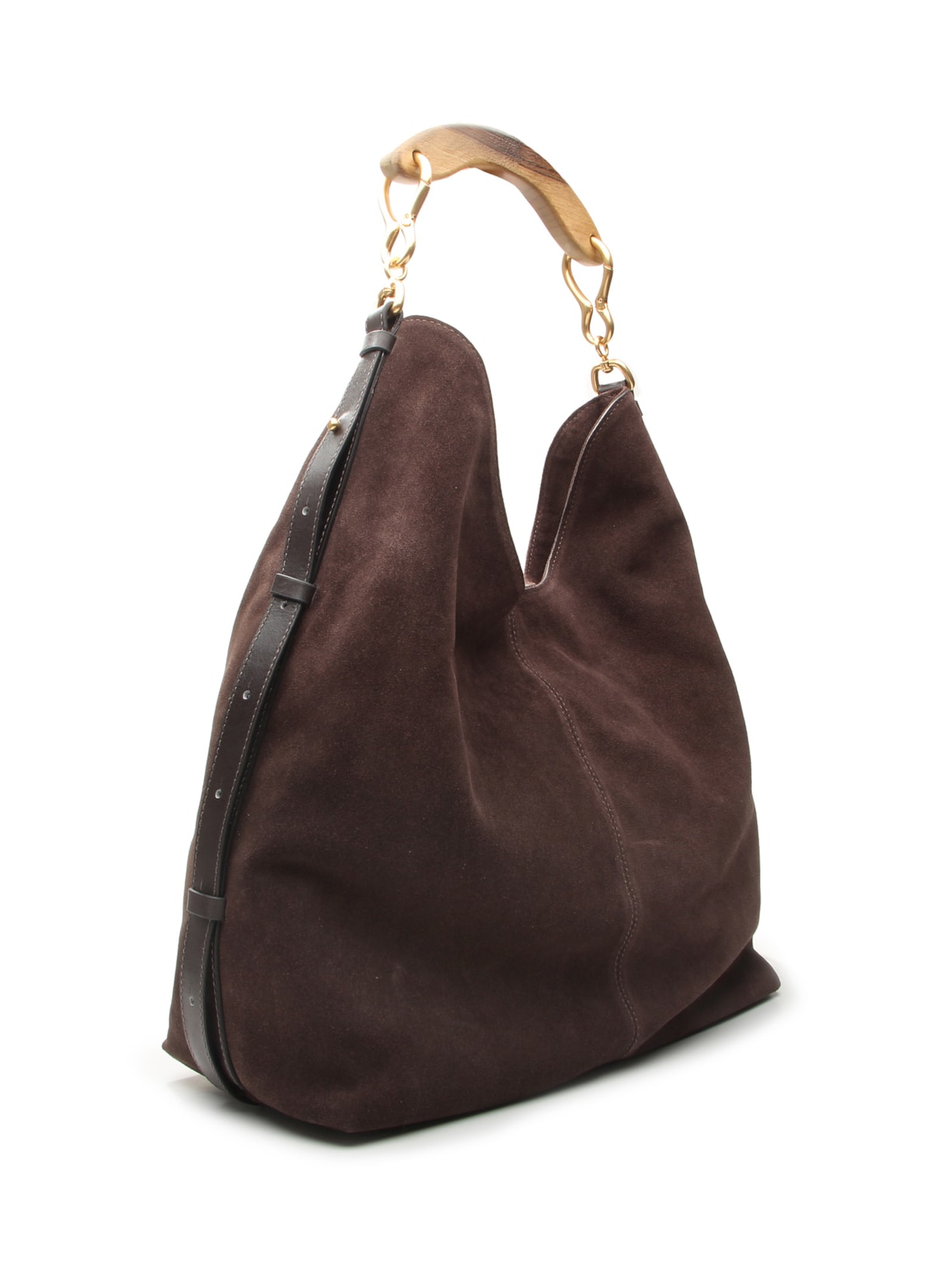 Bolsa Feminina Hobo Evelin Grande Marrom Vicenza