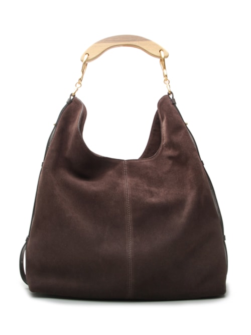 Bolsa Feminina Hobo Evelin Grande - Marrom