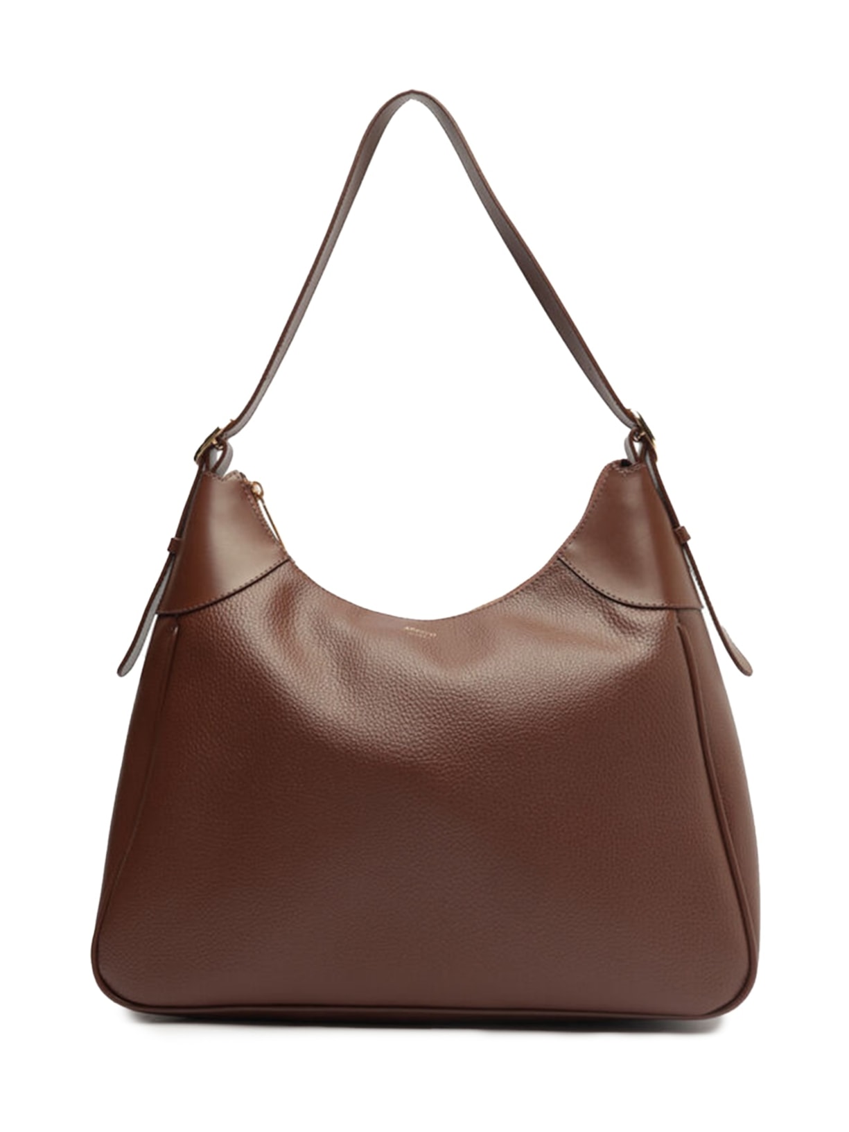 Bolsa Feminina Hobo Grande Detalhe Recorte - Marrom