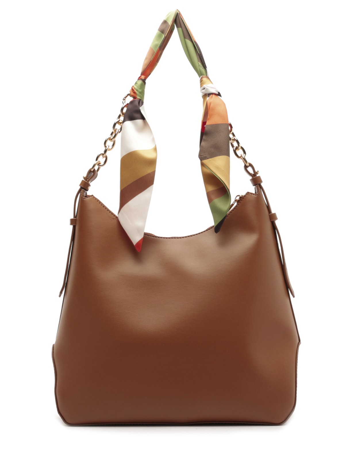 Bolsa Feminina Hobo Grande Lenço Marrom Arezzo