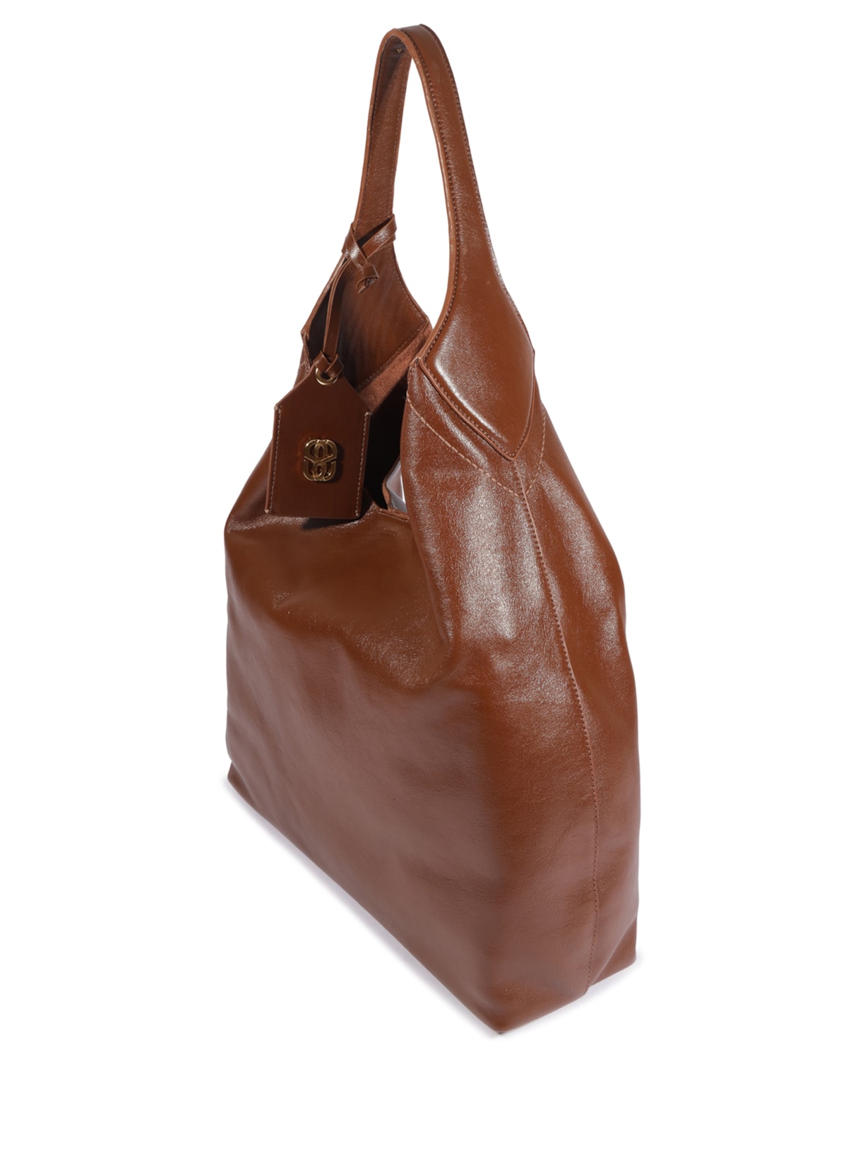 Bolsa Feminina Hobo Iga Couro Grande Marrom Schutz