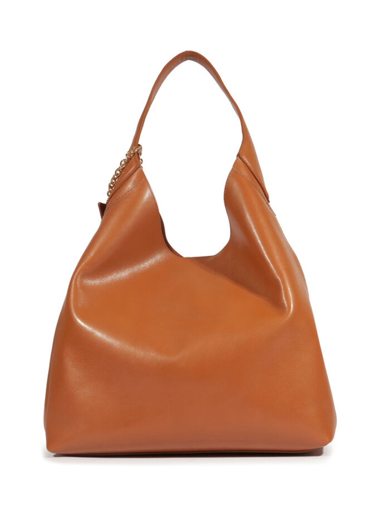 Bolsa Feminina Hobo Iga Grande Couro Marrom Schutz