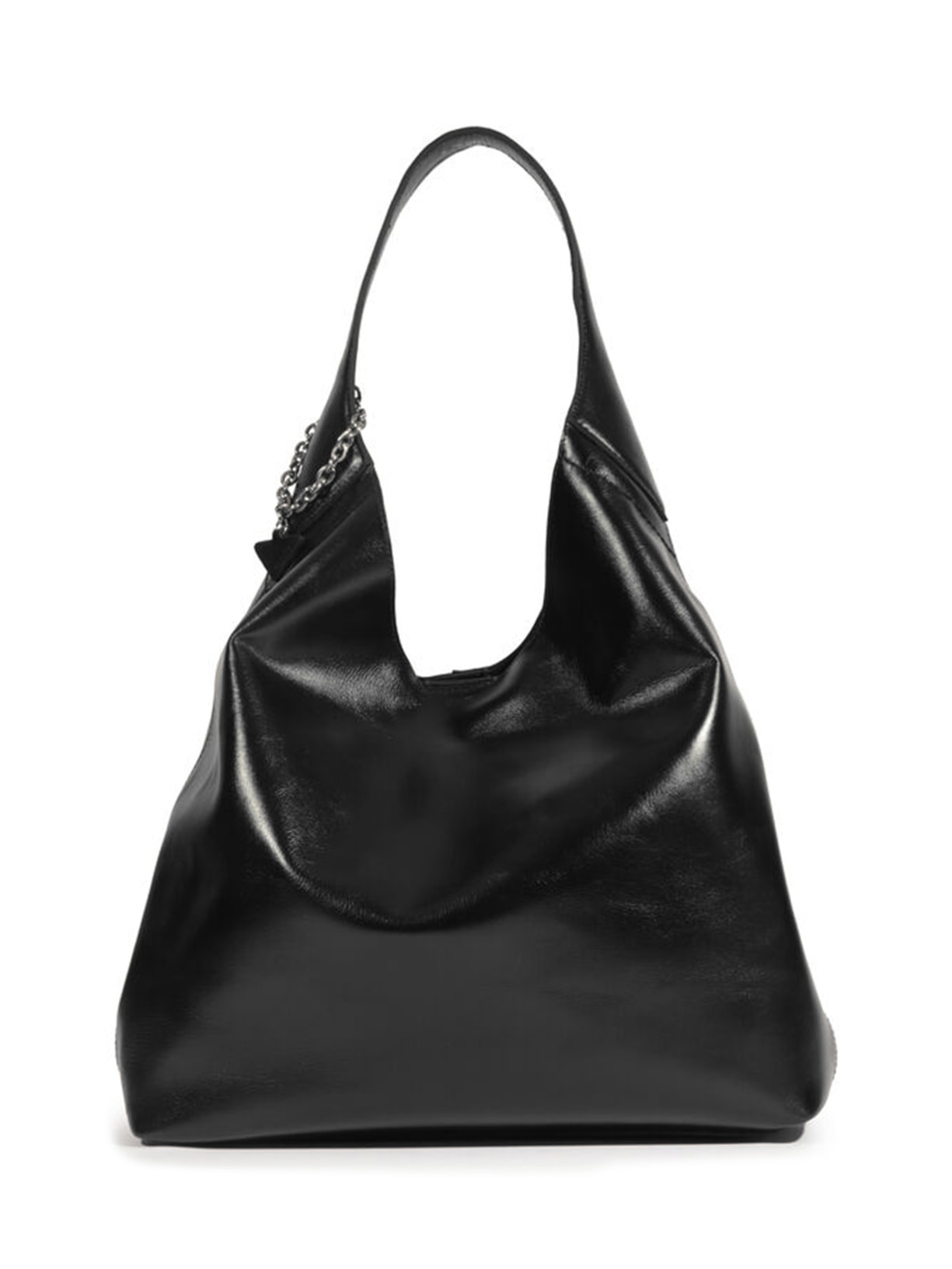 Bolsa Feminina Hobo Iga Grande Couro - Preto