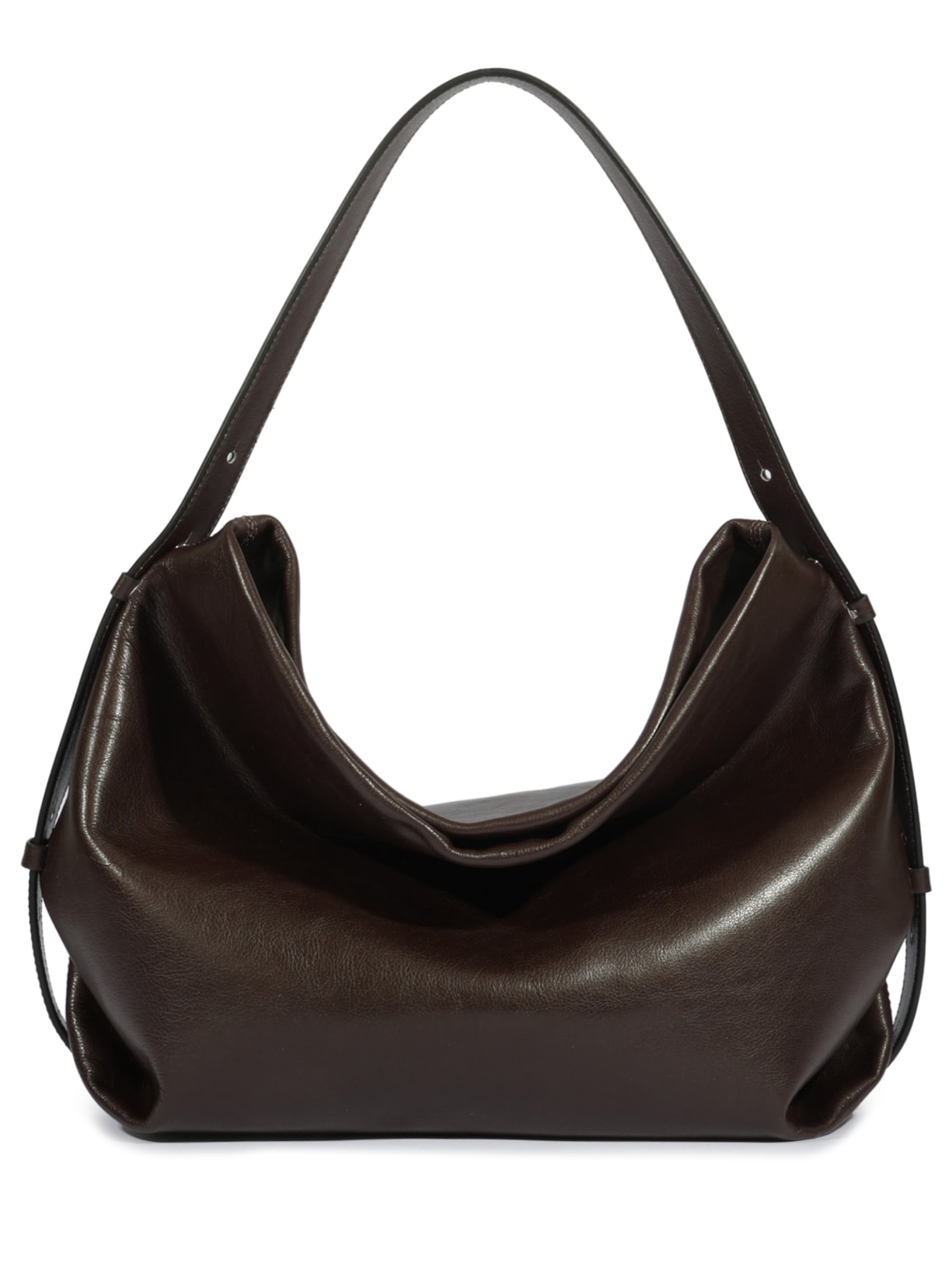 Bolsa Feminina Hobo Isis Couro Marrom Schutz + Nati Vozza