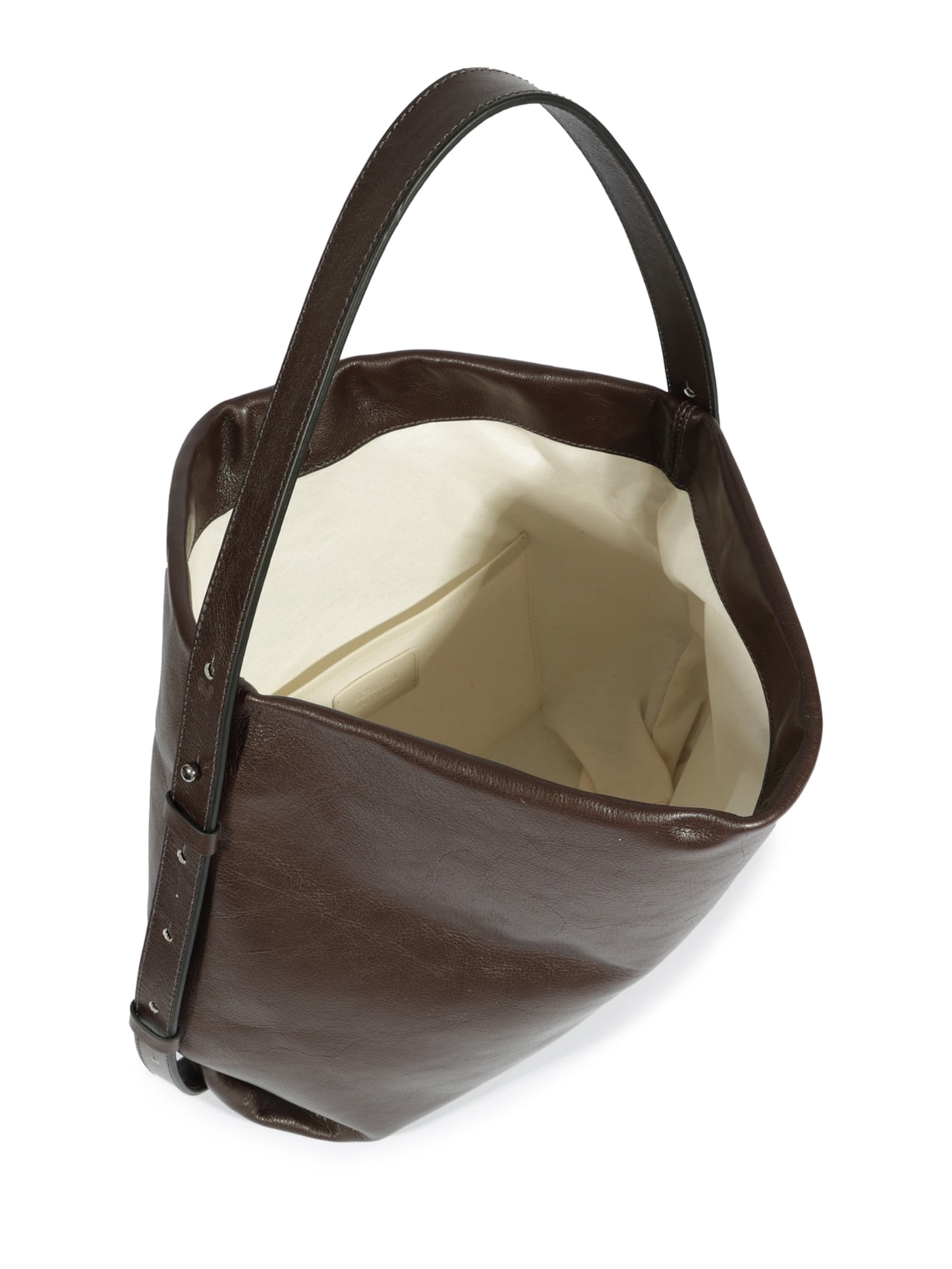 Bolsa Feminina Hobo Isis Couro Marrom Schutz + Nati Vozza