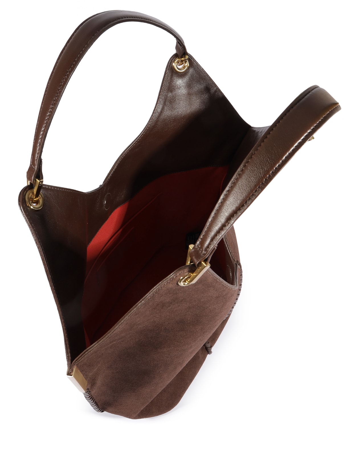 Bolsa Feminina Hobo Josie Camurça Marrom Marrom Schutz