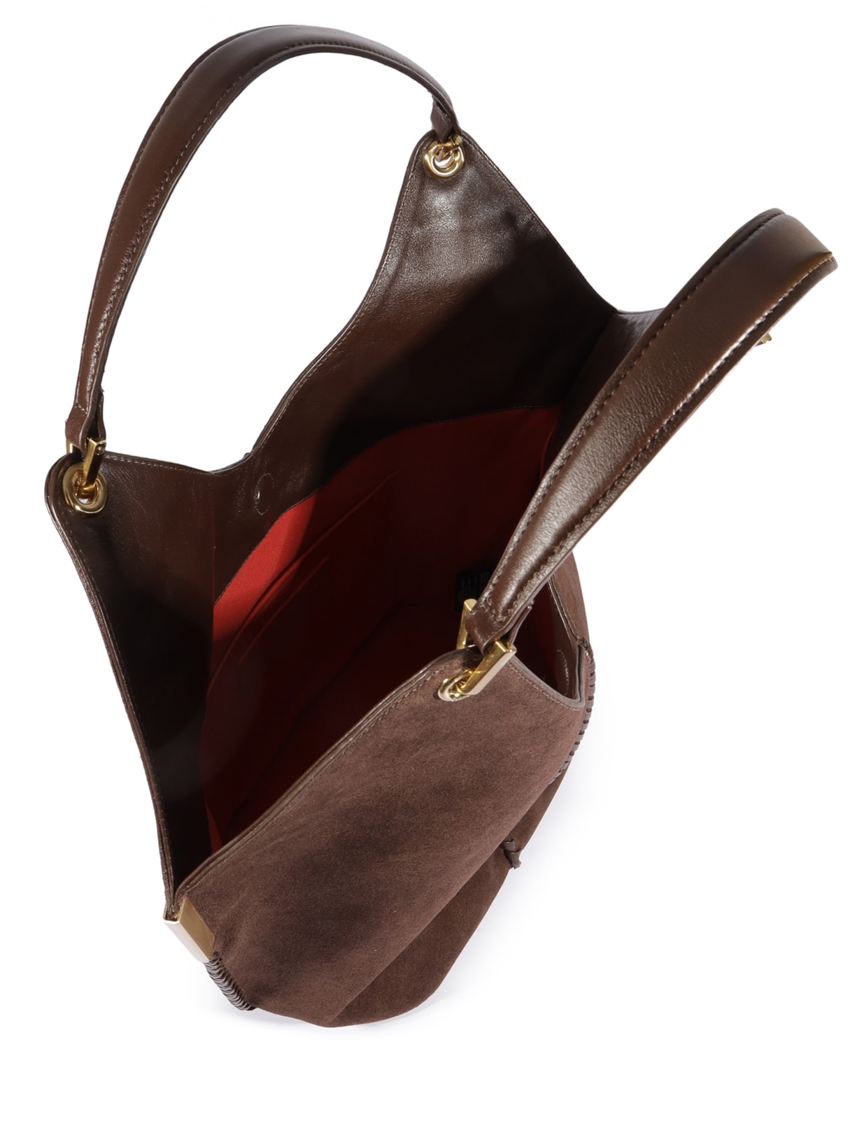 Bolsa Feminina Hobo Josie Camurça Marrom Marrom Schutz