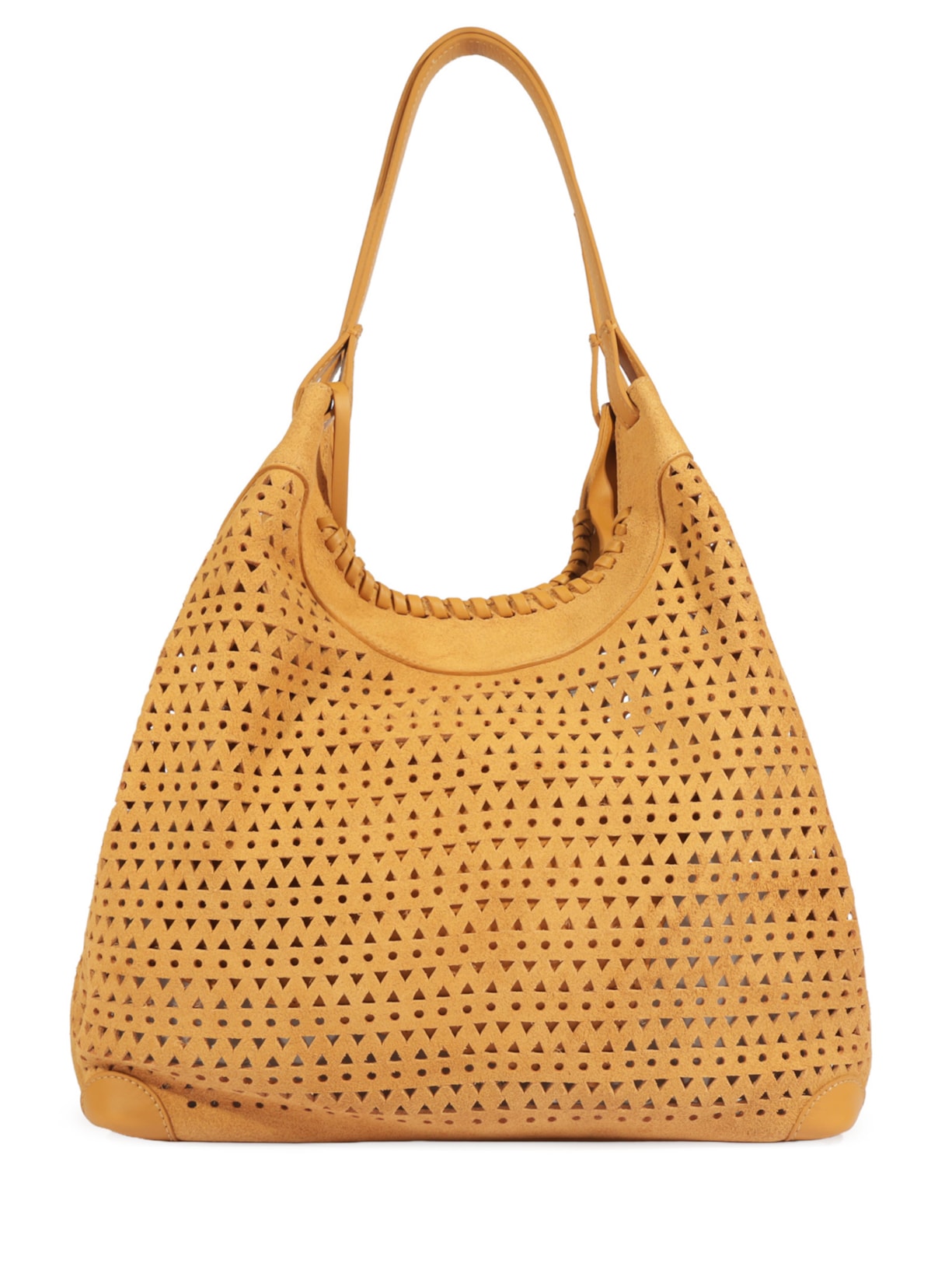 Bolsa Feminina Hobo Laser Cut Amber Marrom Schutz