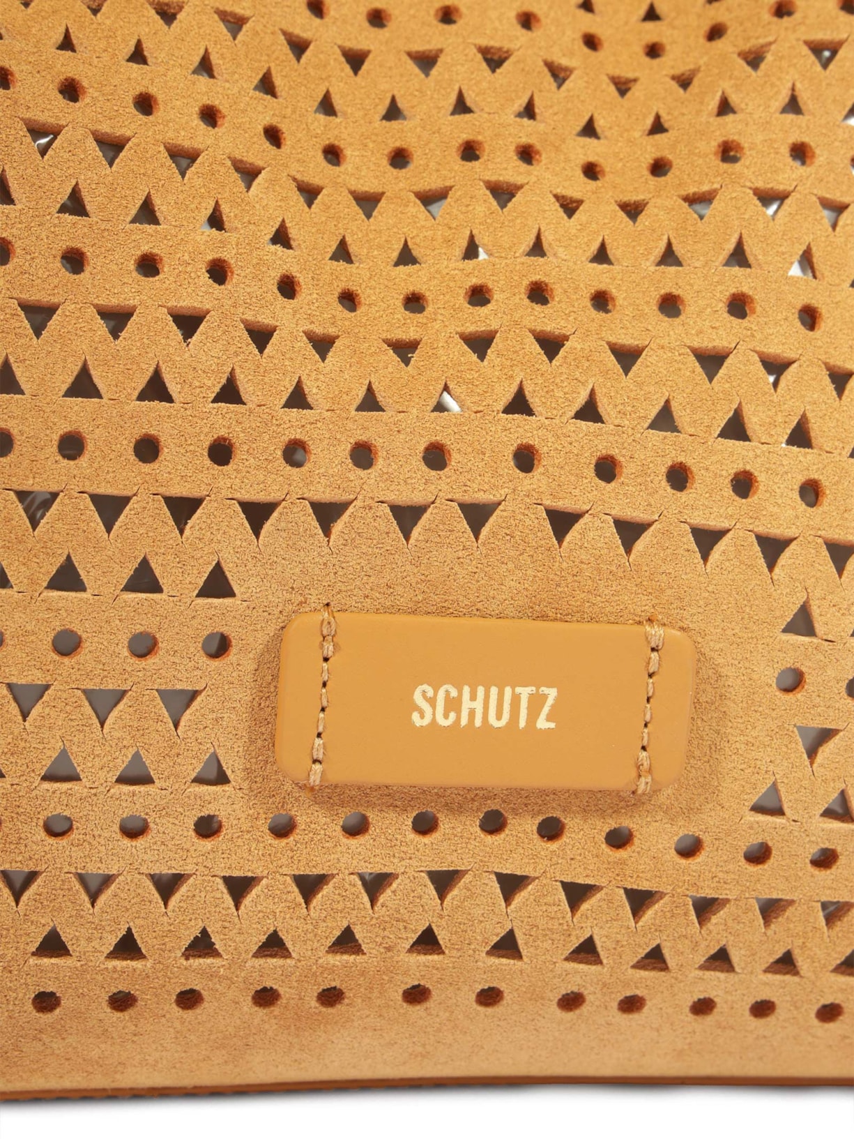 Bolsa Feminina Hobo Laser Cut Amber Marrom Schutz