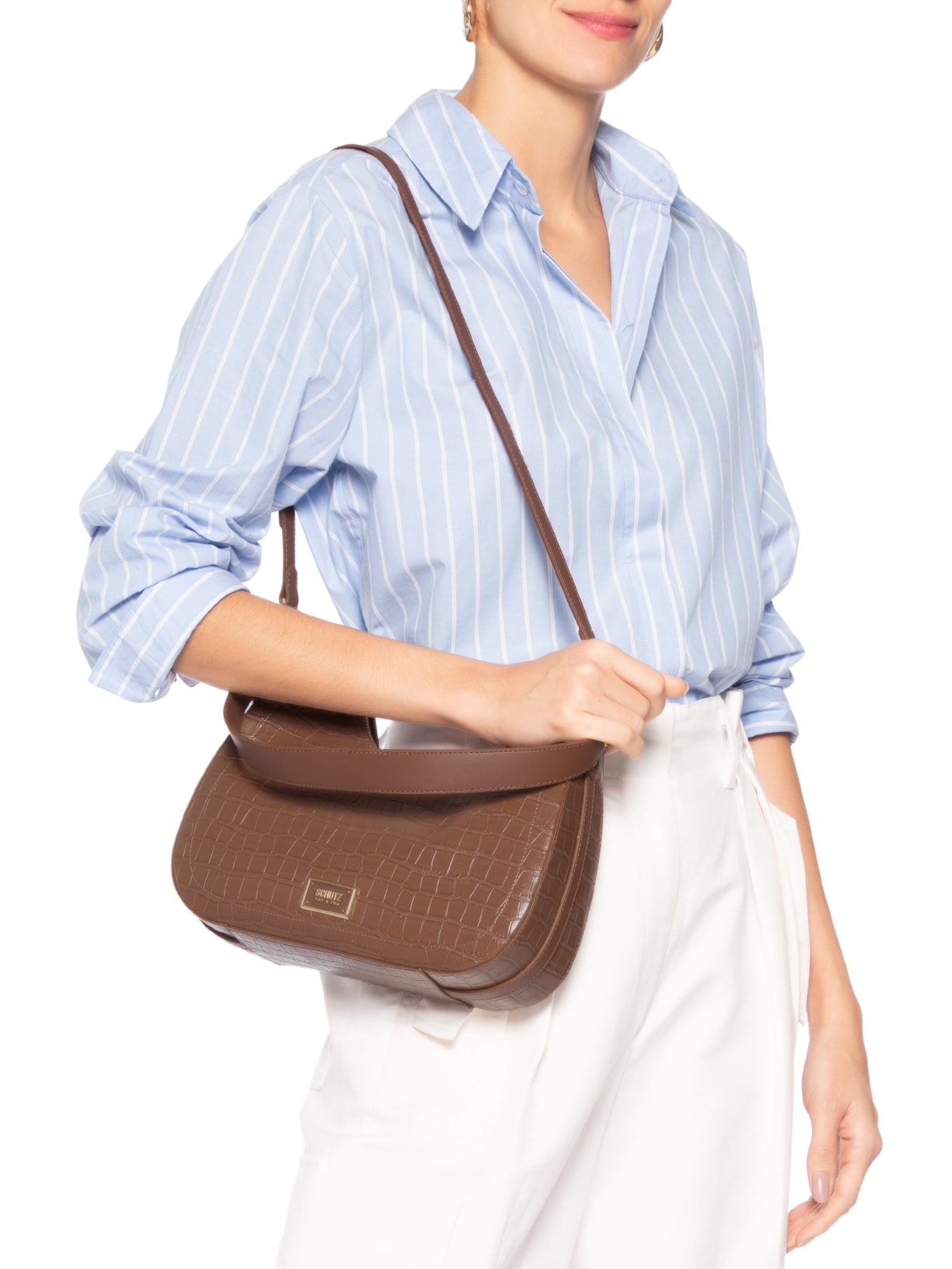 Bolsa Feminina Hobo Marrom Schutz