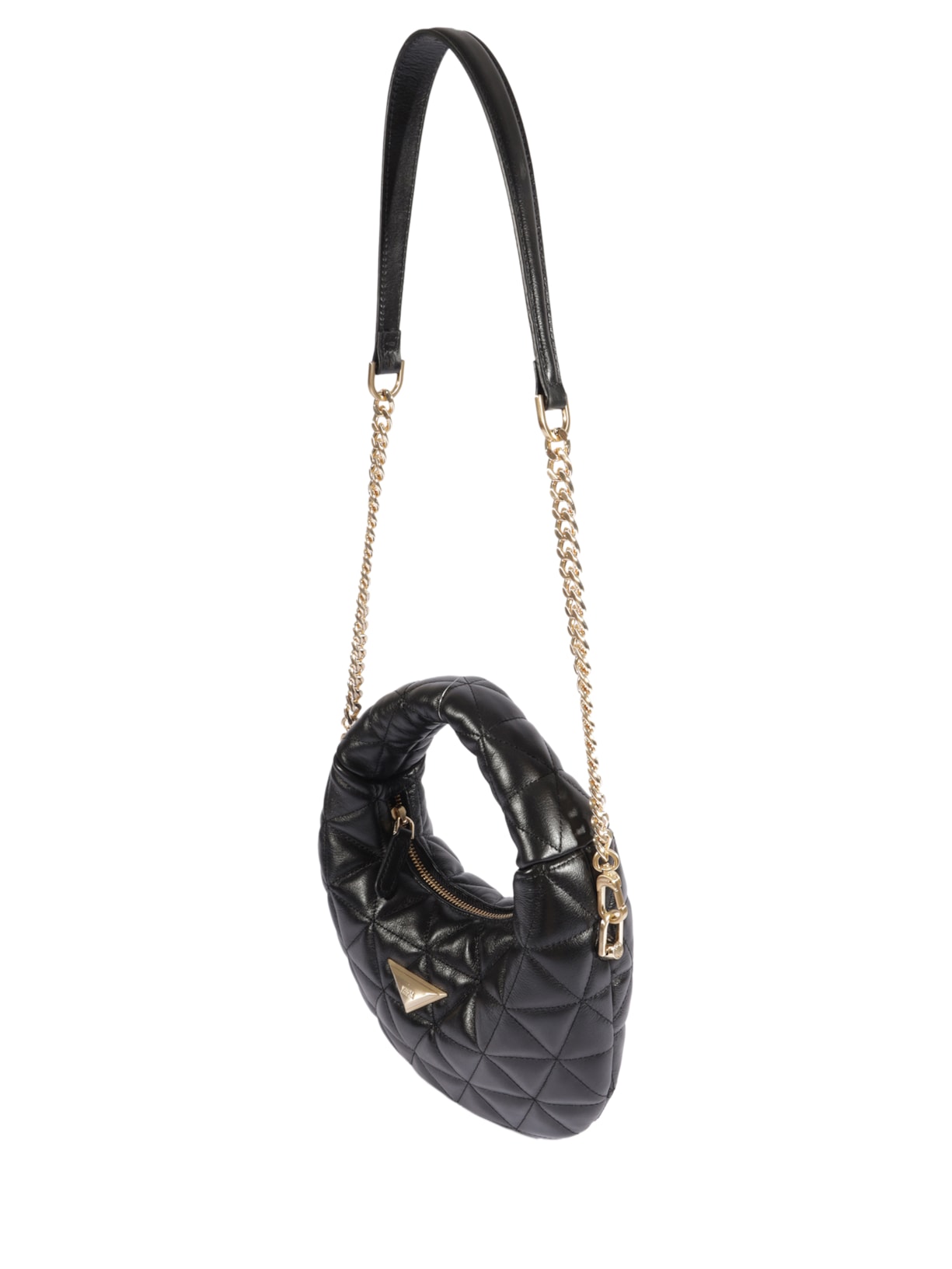 Bolsa Feminina Hobo Média 944 Couro Preto Schutz