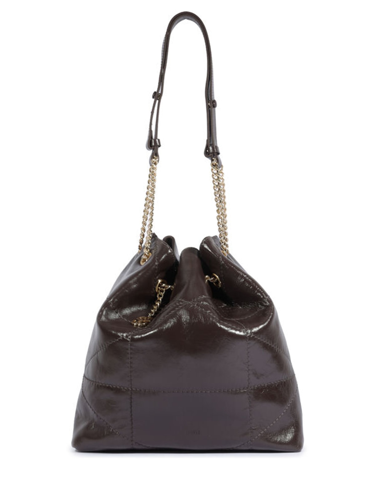 Bolsa Feminina Hobo Mika Média Couro - Marrom