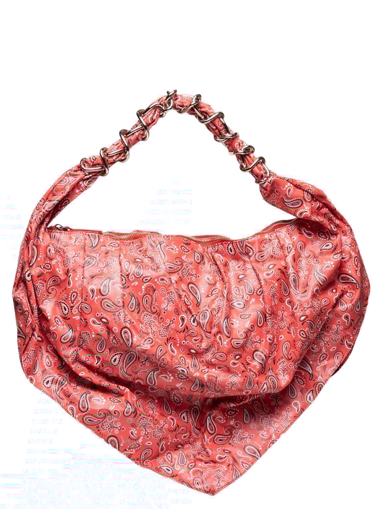 Bolsa Feminina Hobo Paisley Grande - Vermelho