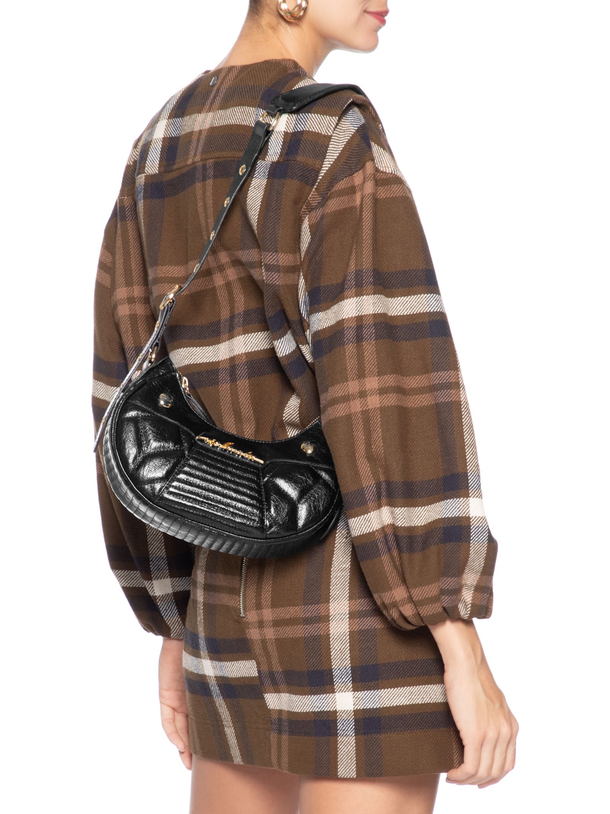 Bolsa Feminina Hobo Preto Luiza Barcelos