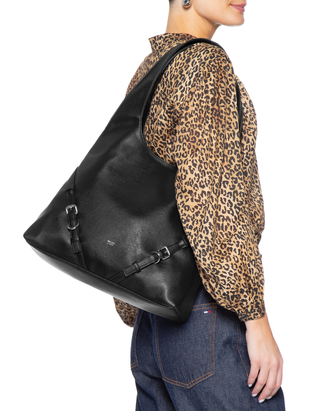 Bolsa Feminina Hobo Preto Arezzo