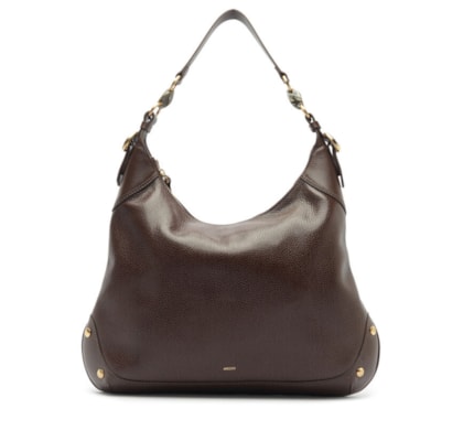 Bolsa Feminina Hobo Tachas - Marrom