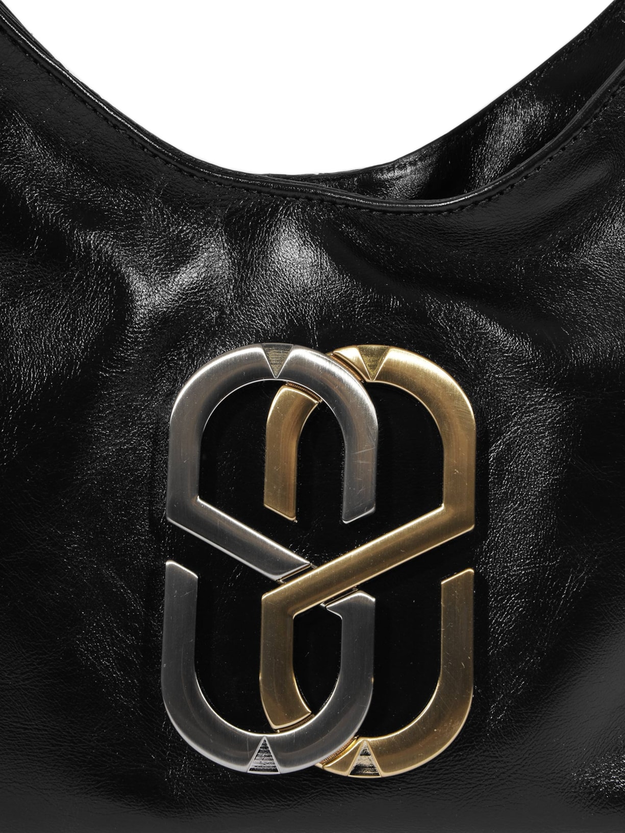 Bolsa Feminina Hobo Vegas Média Couro Preto Schutz