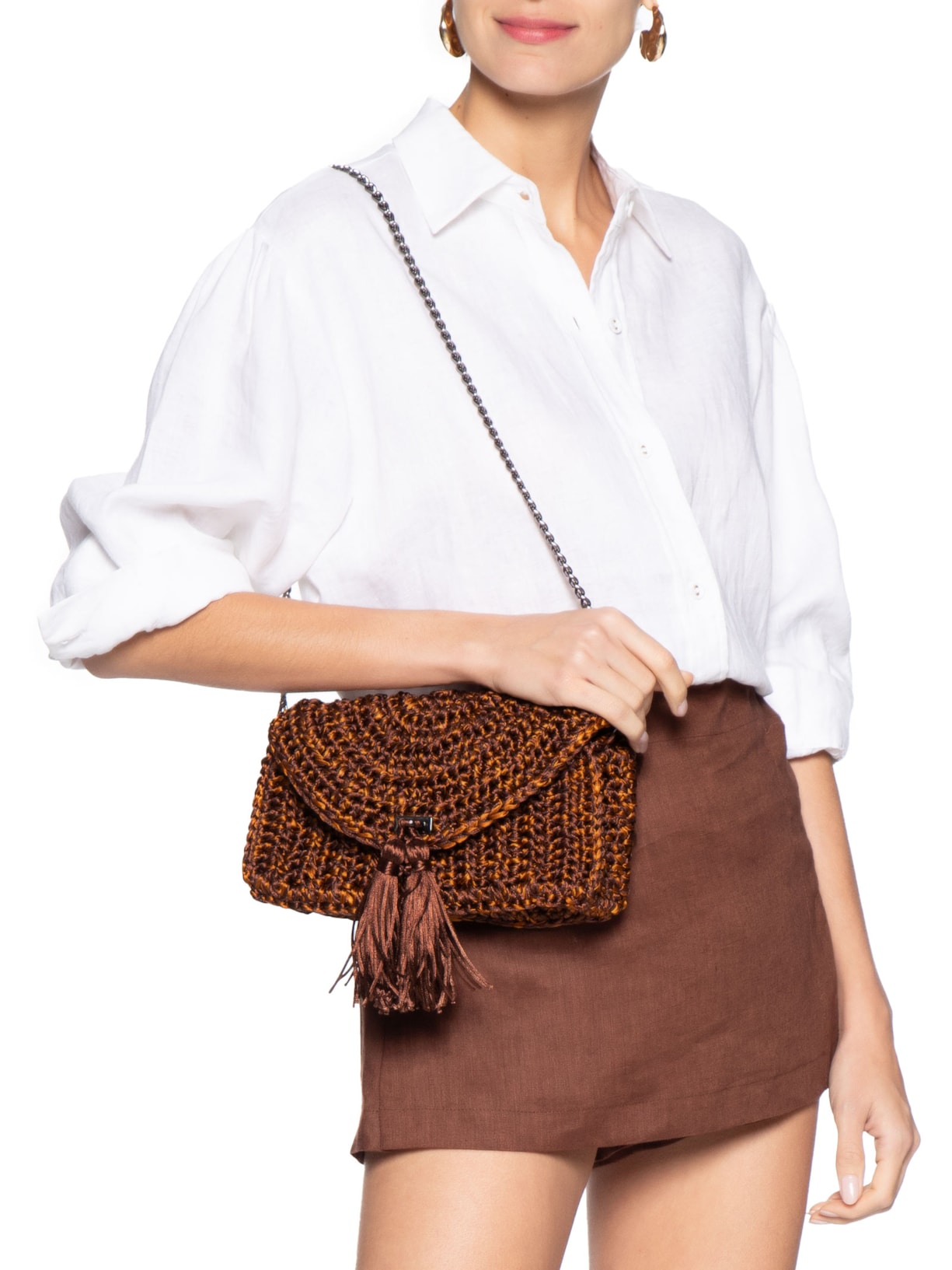 Bolsa Feminina Horizonte Marrom Catarina Mina