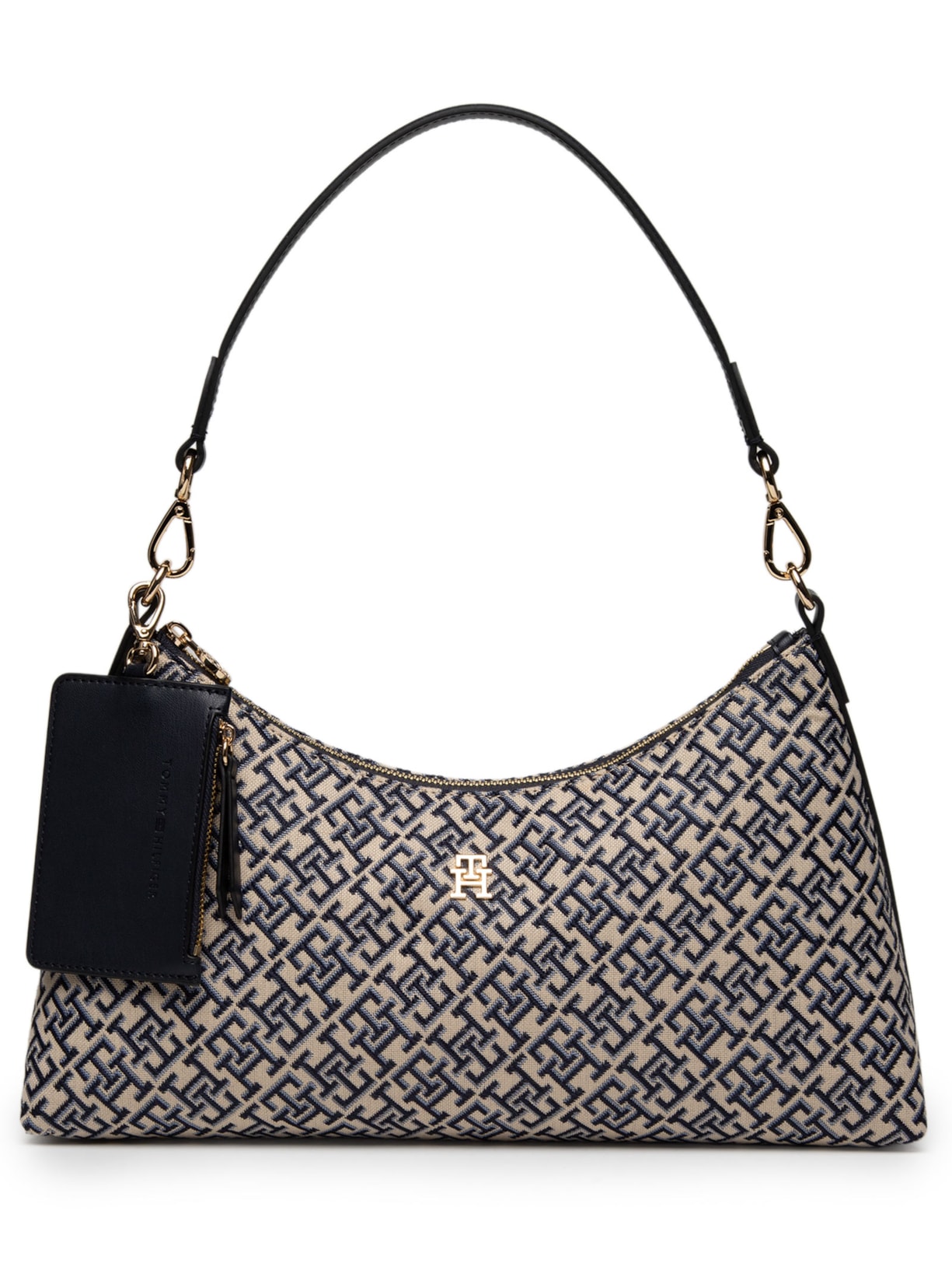 Bolsa Feminina Icon Shoulder Bag Jacquard Azul Tommy Hilfiger