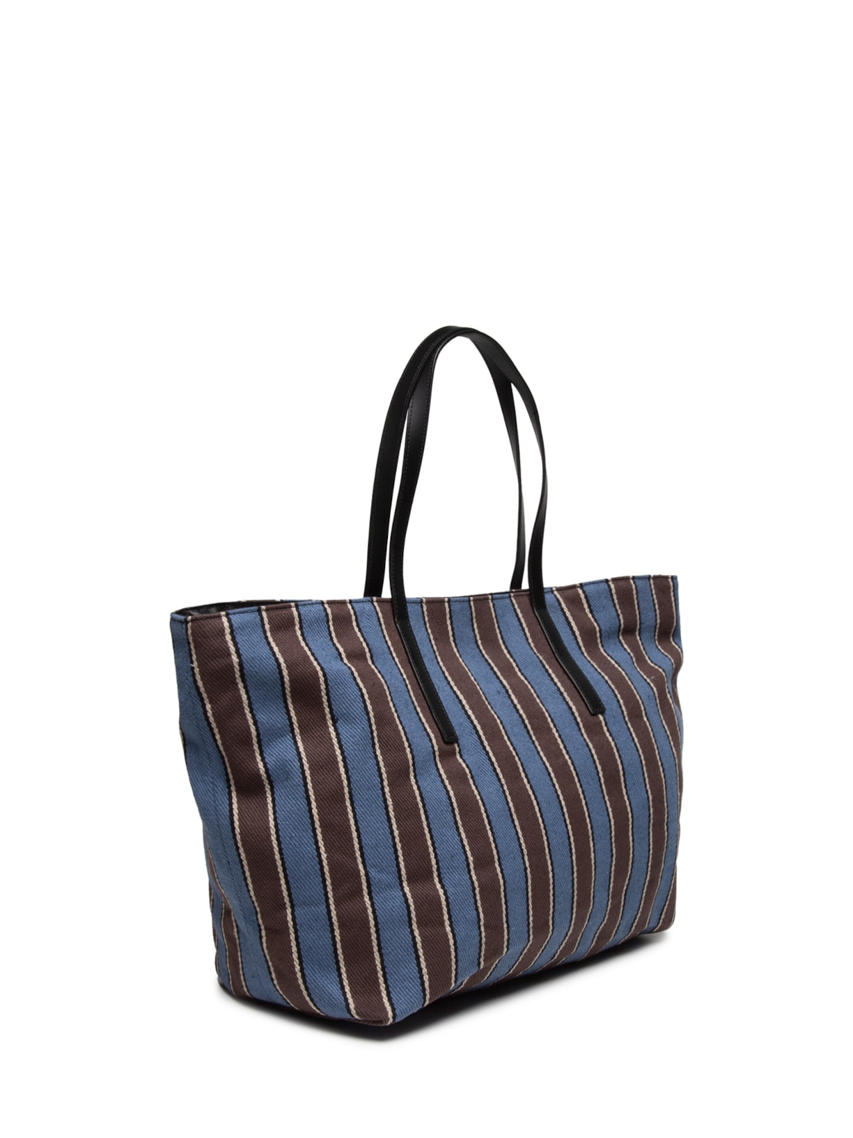 Bolsa Feminina Ivy Lona Listras Azul Osklen