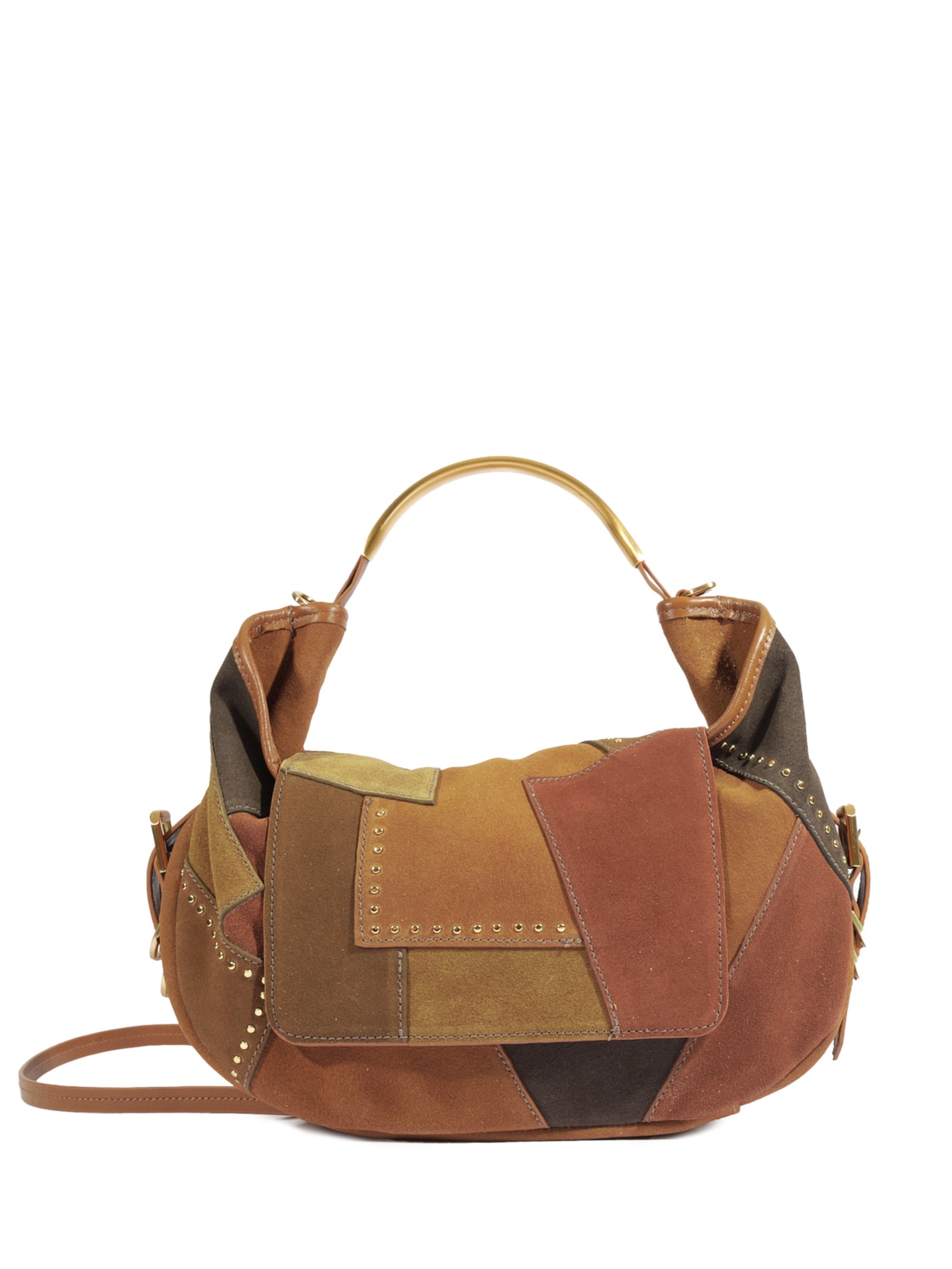 Bolsa Feminina Jack Patch Média Couro - Marrom