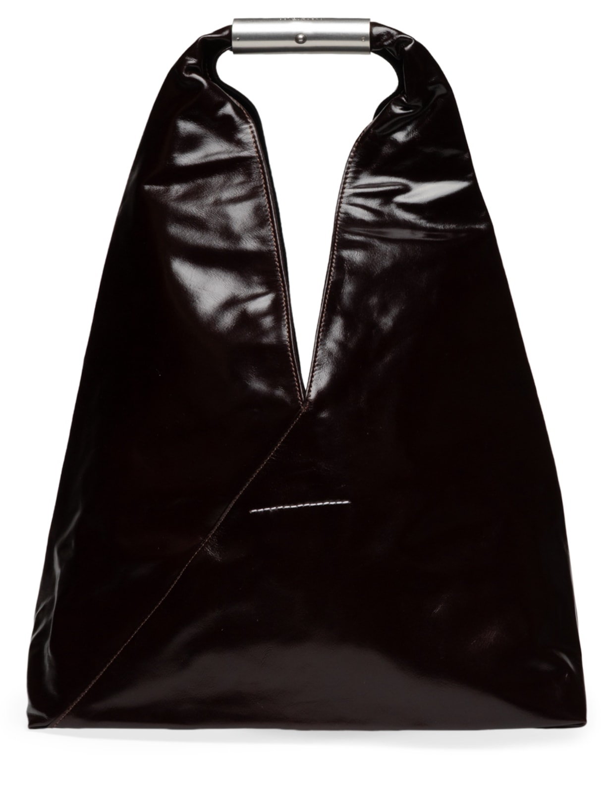 Bolsa Feminina Japanese Jewel Handle Média Marrom Mm6 Maison Margiela