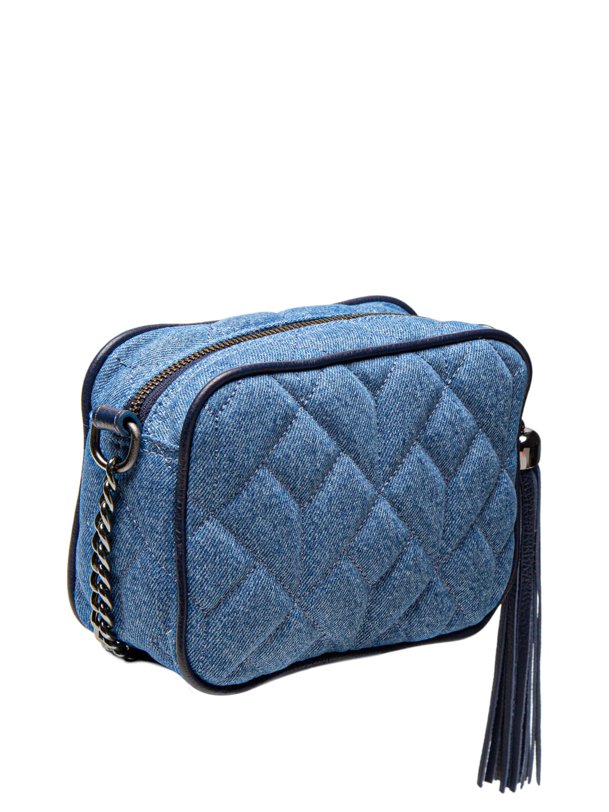 Bolsa Feminina Jeans Indigo Viena Atlantico Azul Luiza Barcelos