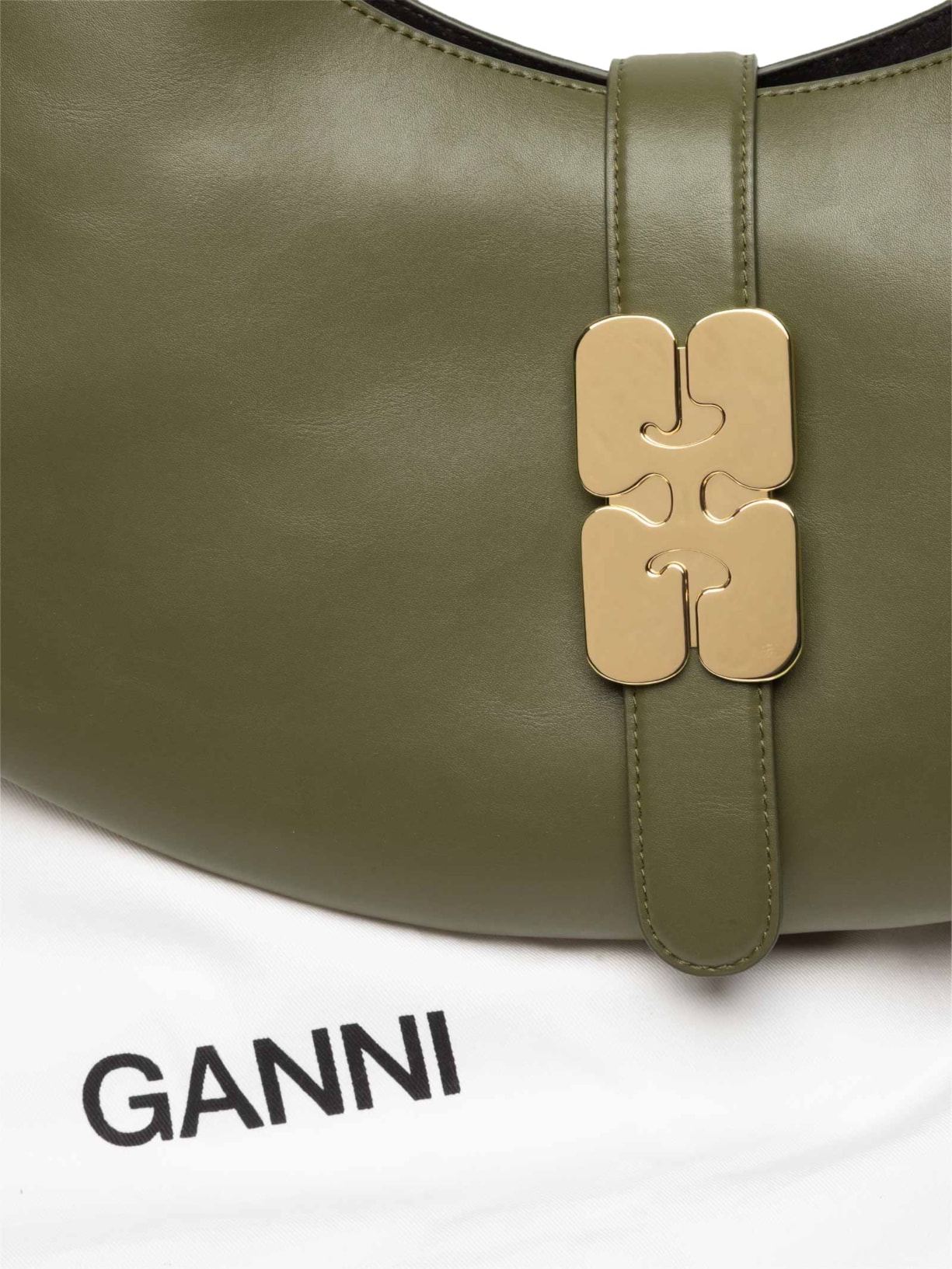 Bolsa Feminina Kat Small Butter Verde Ganni