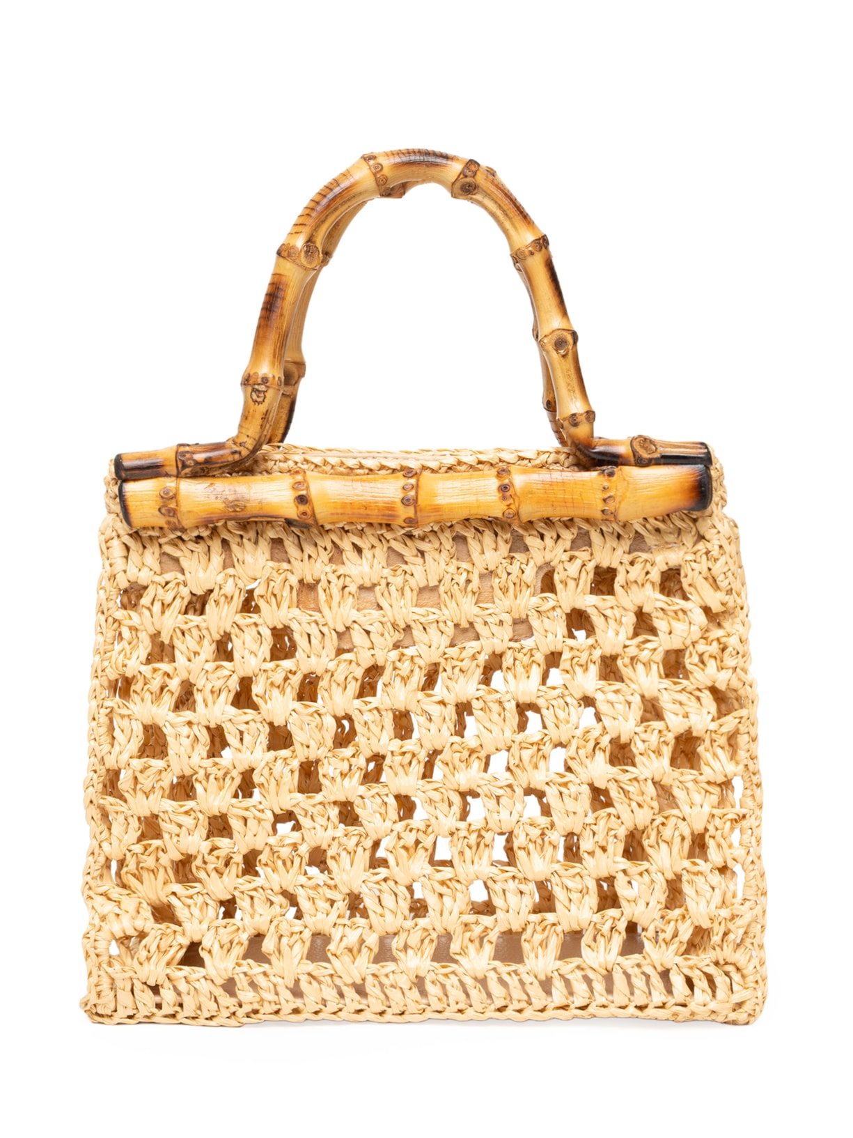 Bolsa Feminina Kaya Crochet - Bege