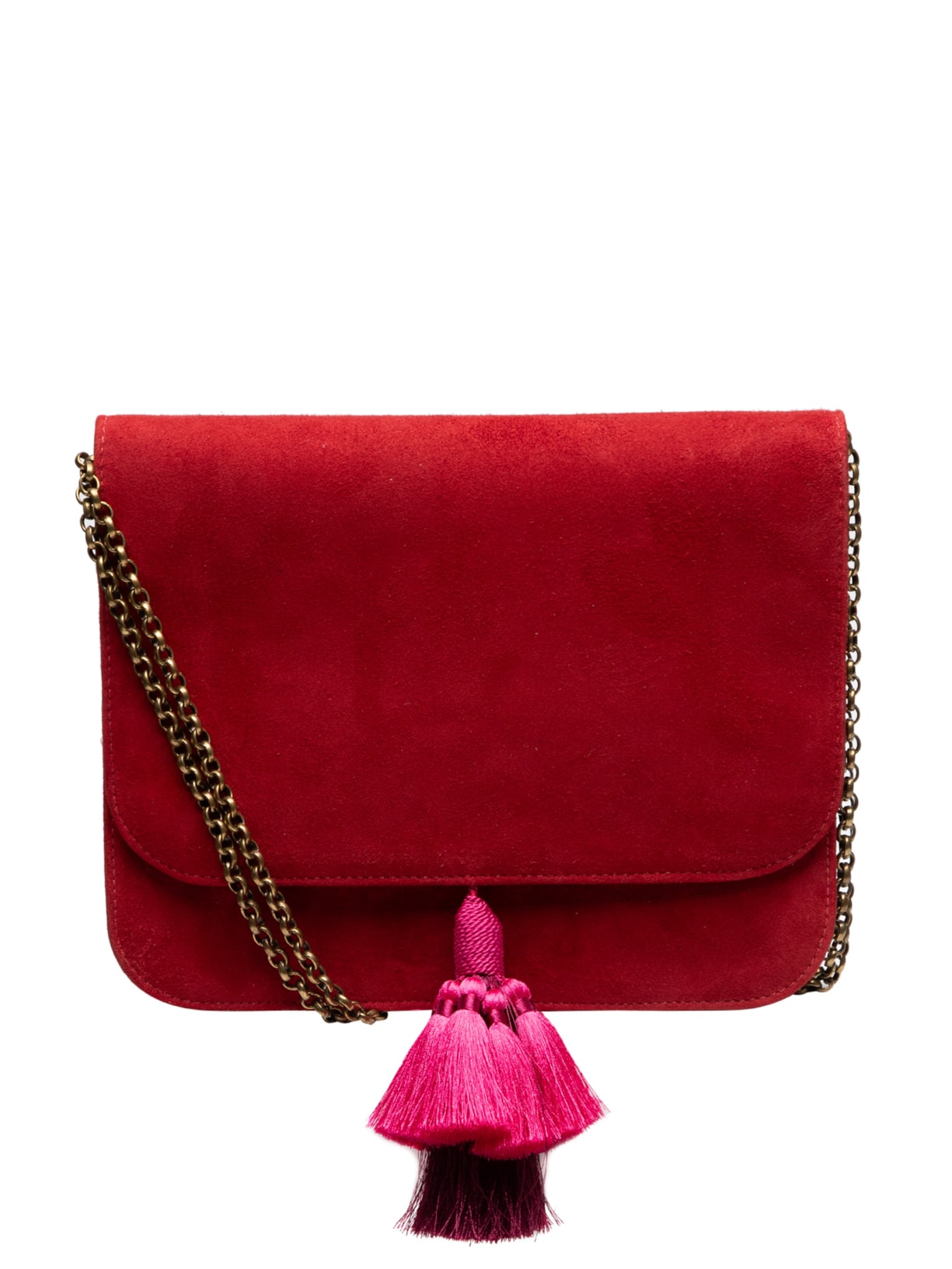 Bolsa Feminina Kika Camurça - Vermelho