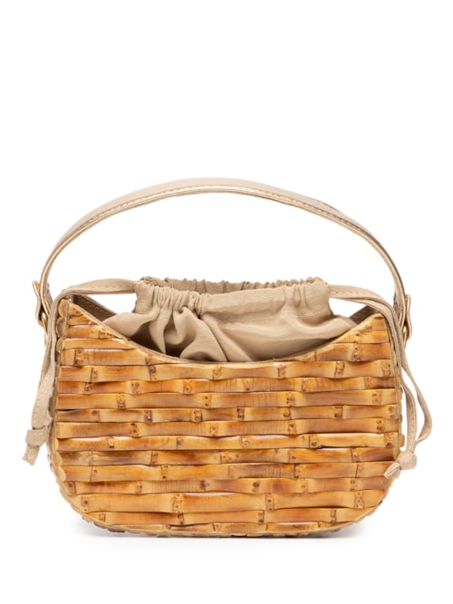 Bolsa Feminina Kitty Bambu - Bege