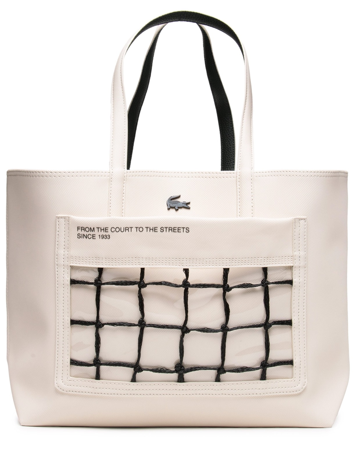 Bolsa Feminina L Shopping Bag Branco Lacoste
