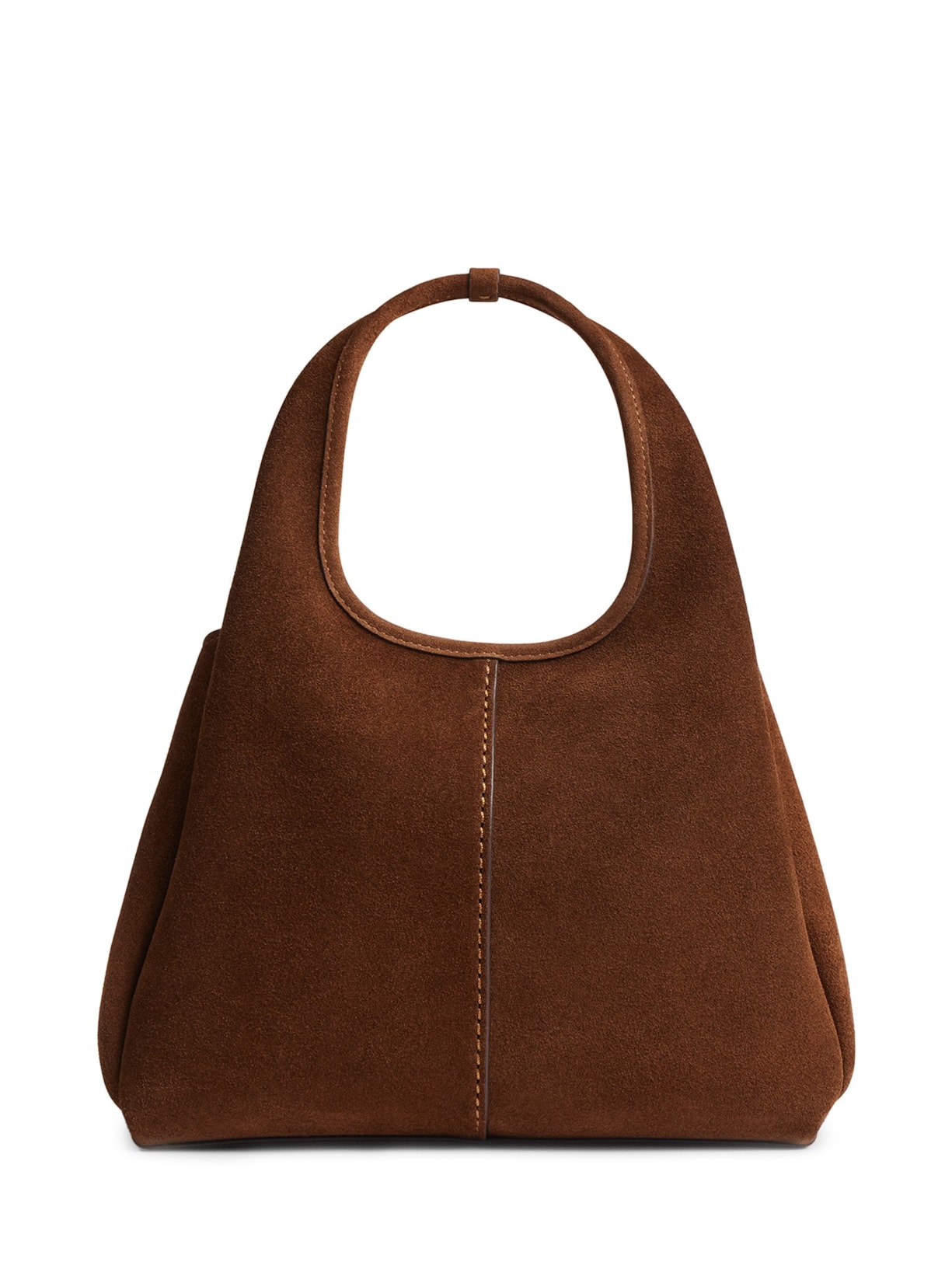 Bolsa Feminina Lana Shoulder 23 Suede Warm Marrom Coach