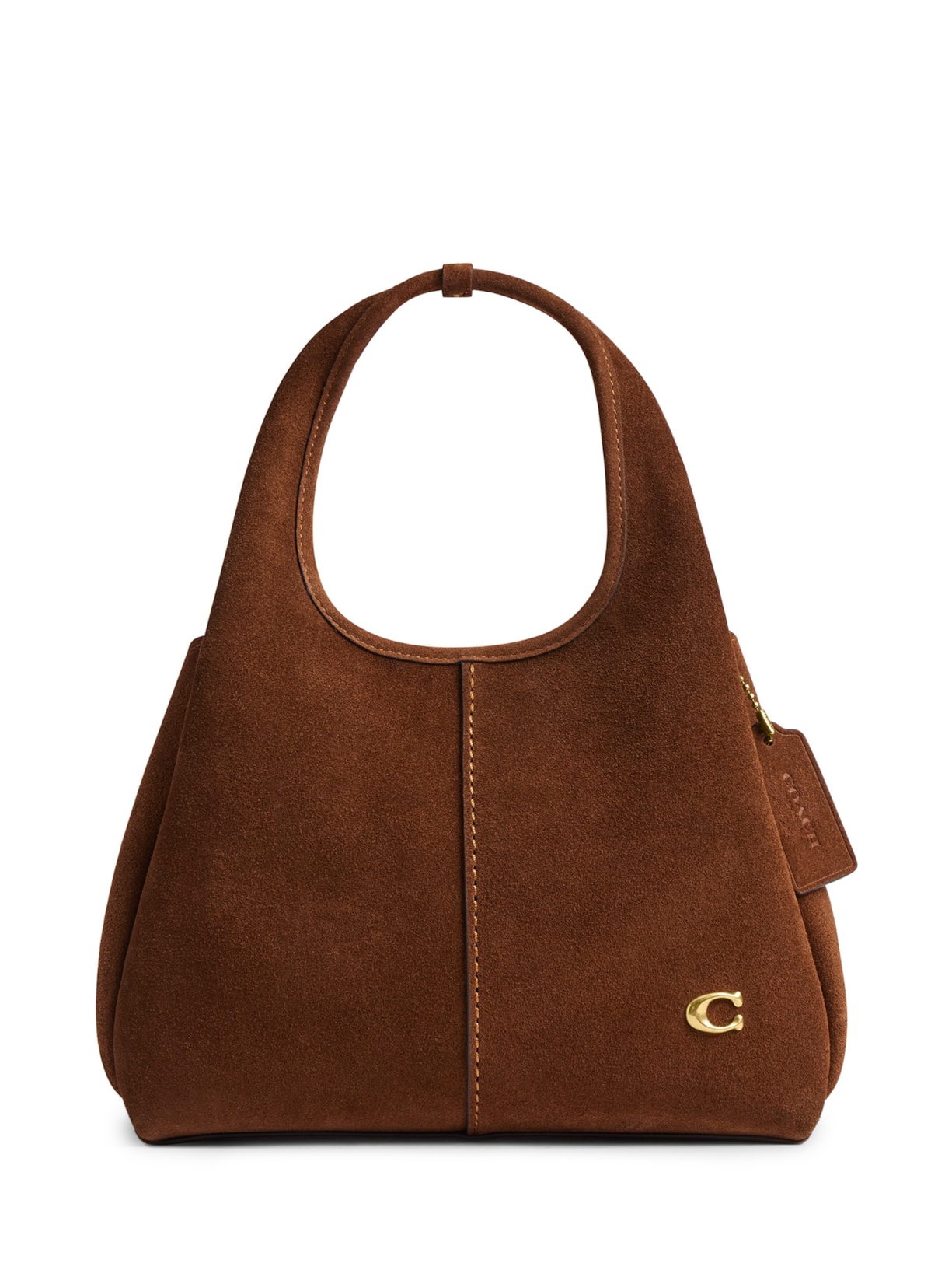 Bolsa Feminina Lana Shoulder 23 Suede Warm - Marrom