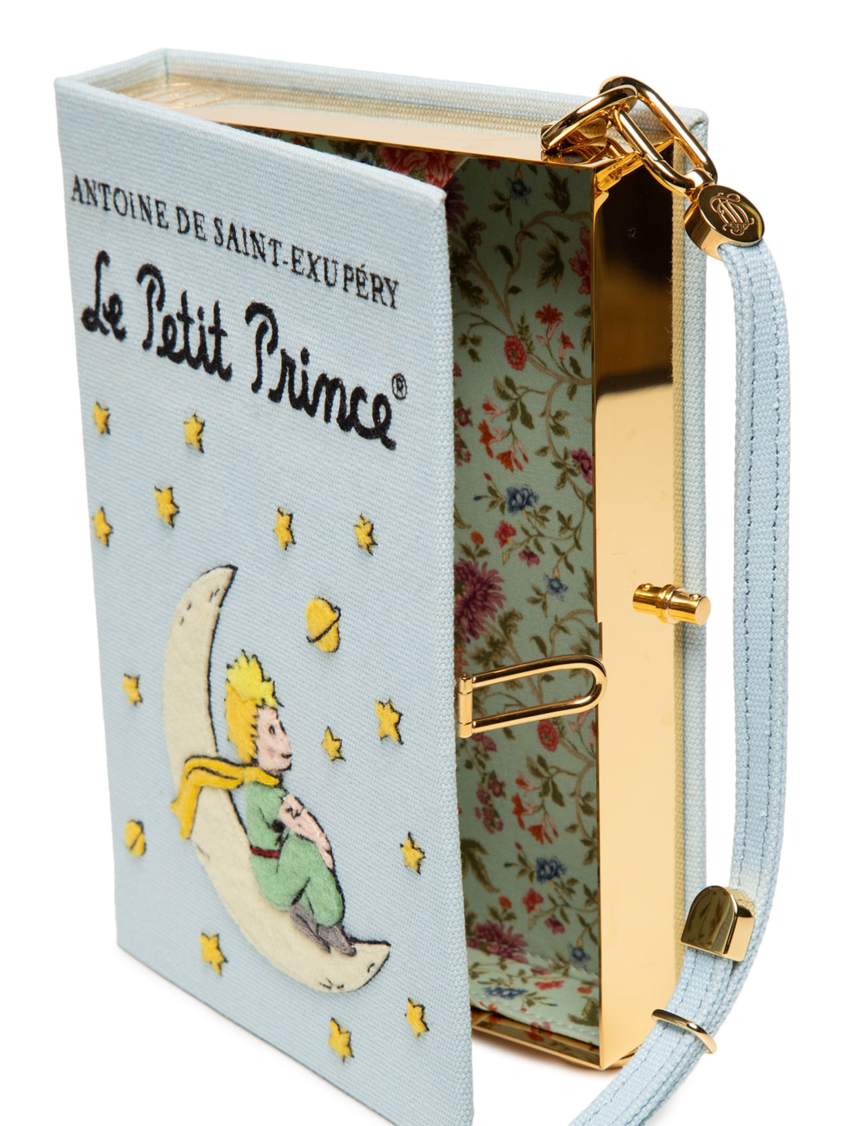 Bolsa Feminina Le Petit Prince Dreaming On the Moon Azul Olympia Le-tan